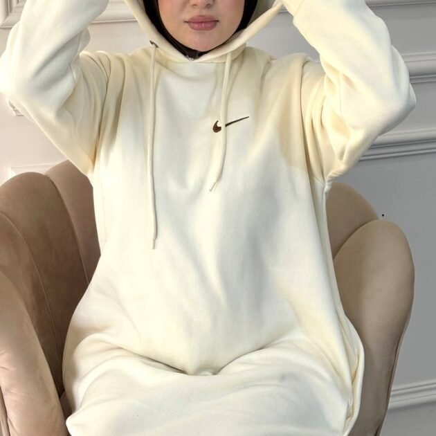 Robe sweat beige